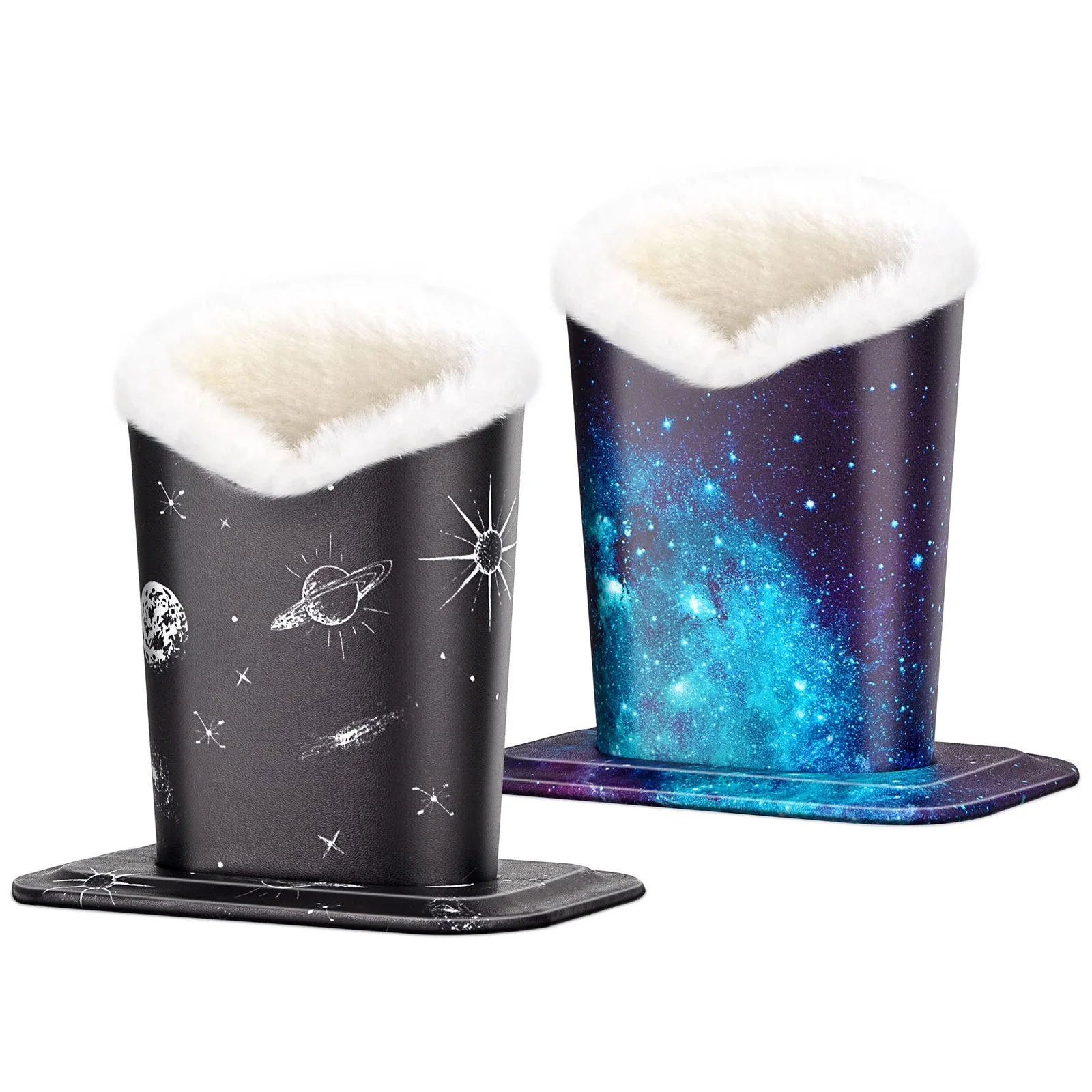 Pack of 2 Plush Lined Eyeglasses Holder Stand Protective Glasses Case For Des... 4